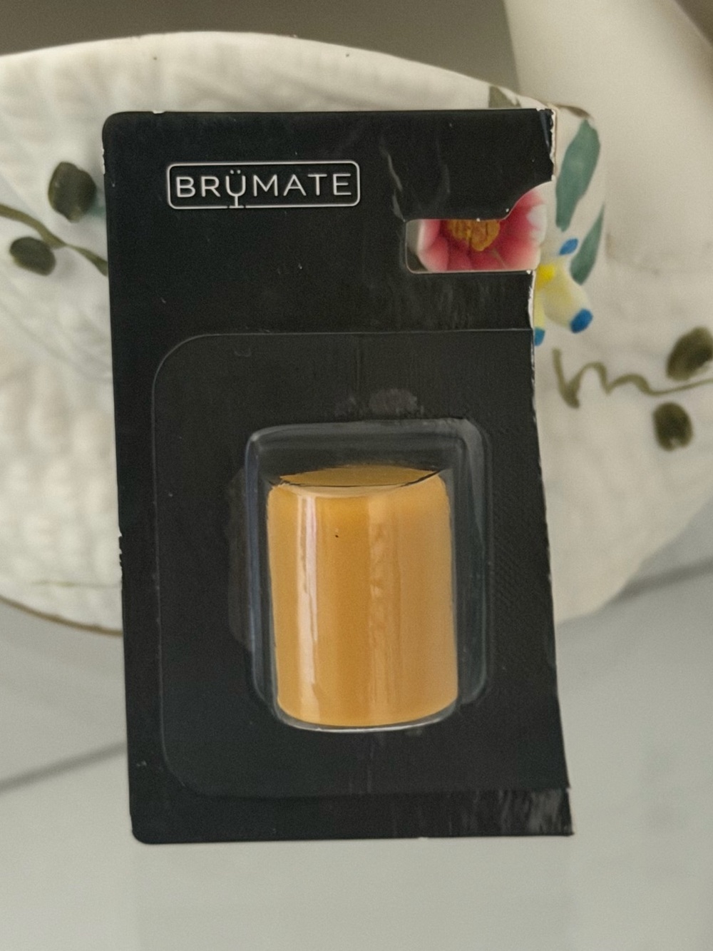 BruMate Yellow SUN DAISY Magnetic Straw Cover x1